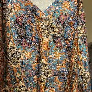 Men's Multicolor Paisley Shirt